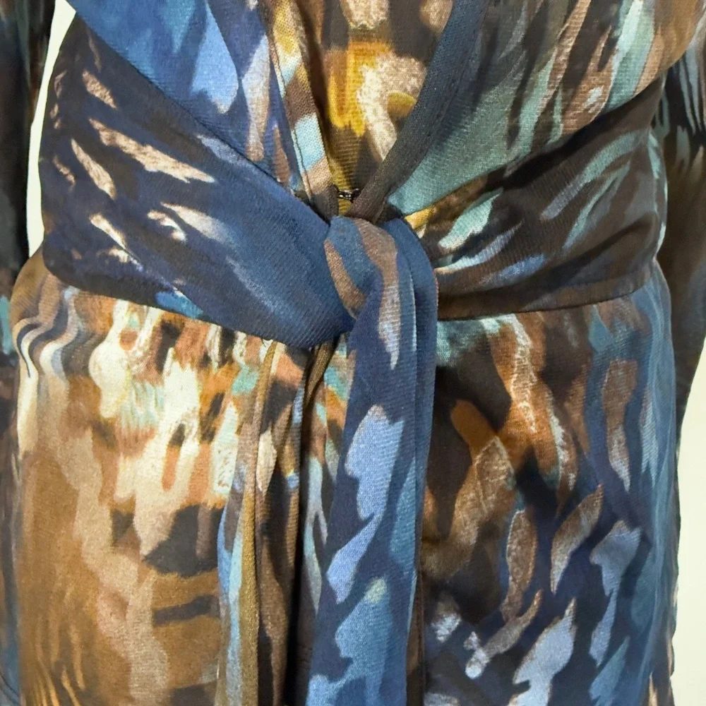 Vintage Y2K Animal Print 2-Piece Tank & Tie-Front‎ Jacket Set Women's Size M